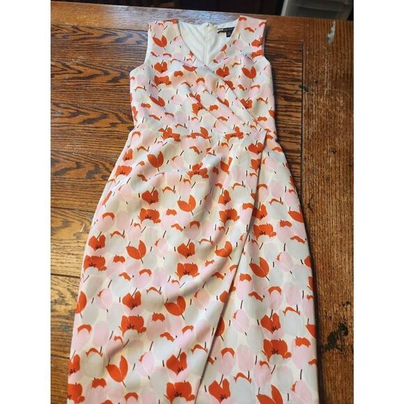 Black Halo Avila Tulip Dress sz 2 - Picture 3 of 6